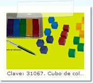 Clave: 31067. Cubo de colores. Presentación en blister.